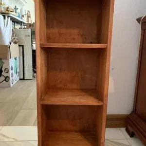 SMALL, 3-TIER WOOD SHELF; 15" X 9.5 X 39