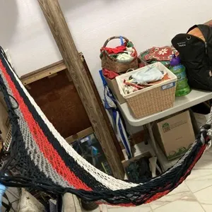MULTI-COLOR WOVEN STORAGE HAMMOCK-NOT FOR