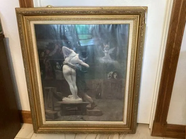 GILT FRAMED PRINT OF "PYGMALION AND GALATEA;