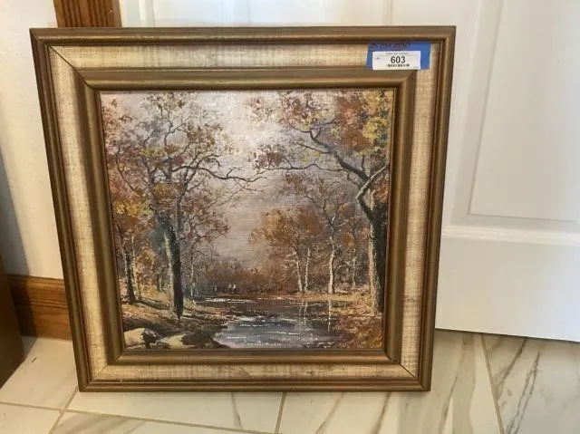 FRAMED VINTAGE LANDSCAPE PAINTING