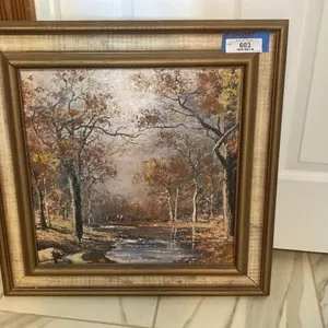 FRAMED VINTAGE LANDSCAPE PAINTING