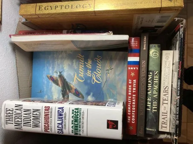 2 BOXES: SELECTION OF ASSORTED HARD BACK BOOKS