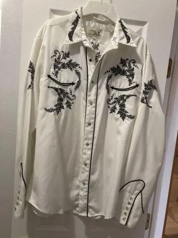 3 PCS: 2 VINTAGE PEARL SNAP WESTERN SHIRTS AND A