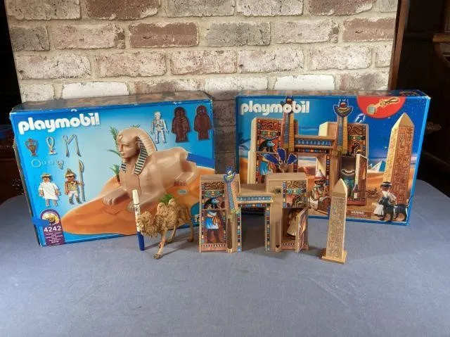 (2) PLAYMOBILE PLAYSETS: #4242 SPHINX WITH MUMMY