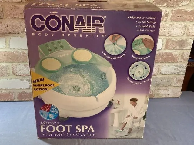 CONAIR BODY BENEFITS VORTEX FOOT SPA, APPEARS TO