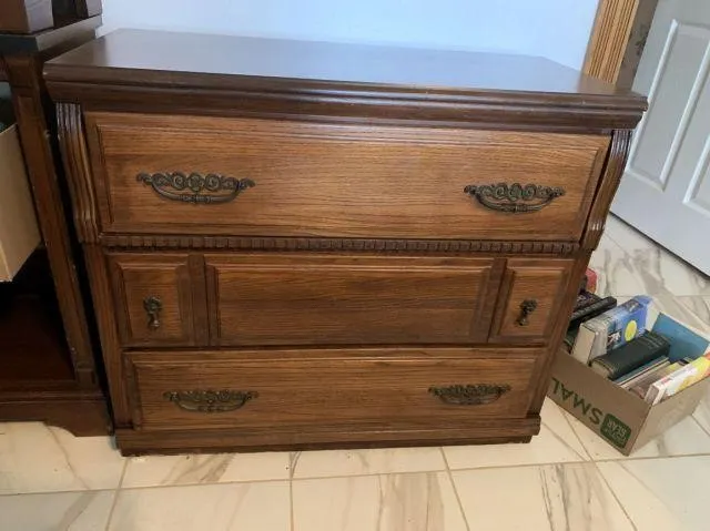 3 DRAWER SMALL CHEST; 36" X 17" X 31"