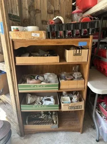 CONTENTS OF 5 SHELVES (8 BOXES); OLD NAVY