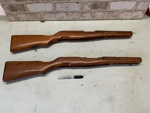 2 PCS: WOODEN RIFLE STOCKS