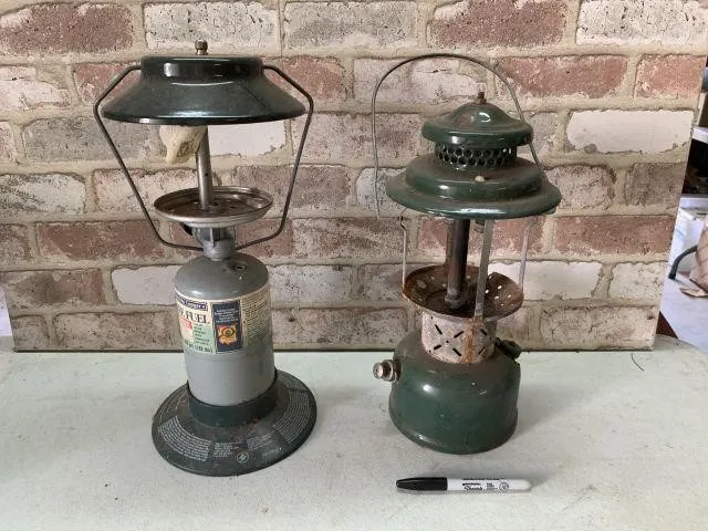 2 PCS: COLEMAN LANTERNS-ONE BENZOMATIC PORTA