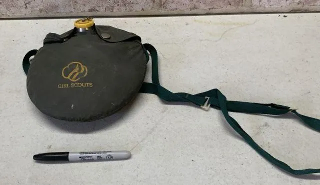 VINTAGE GIRL SCOUT CANTEEN WITH CANVAS COVER