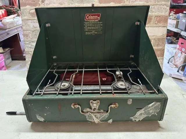 COLEMAN CAMPING STOVE- MODEL 413G; WICHITA, KS;