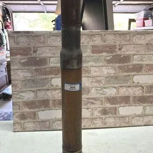 3-INCH MK6 WOODEN PRACTICE DRILL ROUND; POSSIBLY