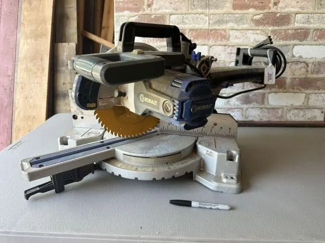 KOBALT SLIDING 10" COMPOUND MITER SAW; #0358938