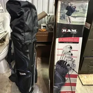 NIB, 17 PIECE RAM G-FORCE GOLF SET FOR MEN; COMES