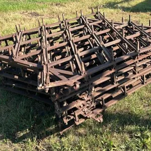 Lots of 6, 4ft Diamond Harrows. #LOC: OK Tire