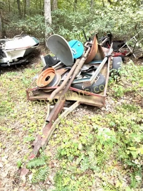 2 SALVAGE TRAILERS WITH CONTENTS