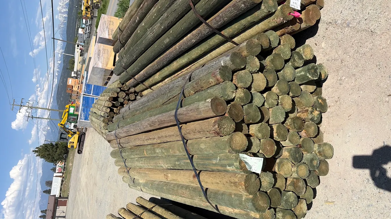4-5 x 10 Blunt Treated Rail (qty 70)