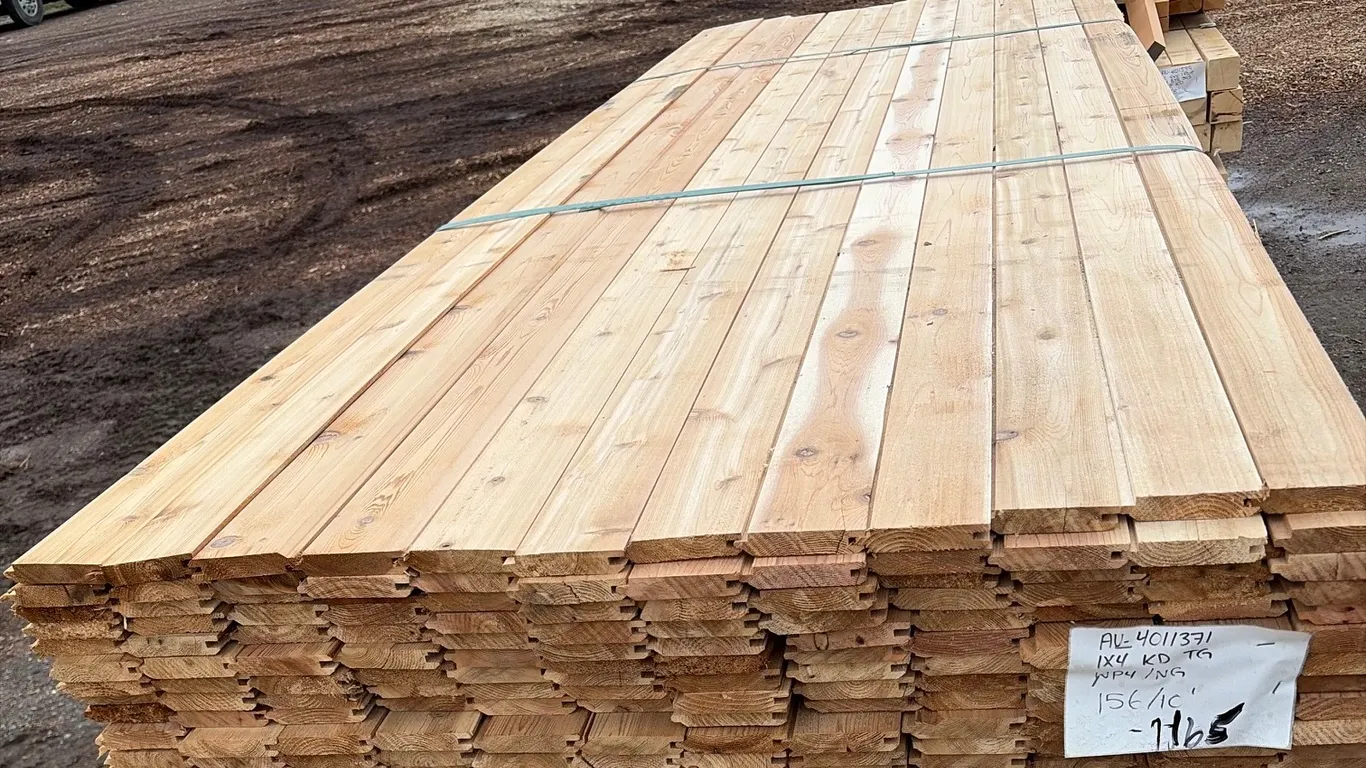 Western Red Cedar 1x4 KD tongue and groove paneling (qty156) 10'