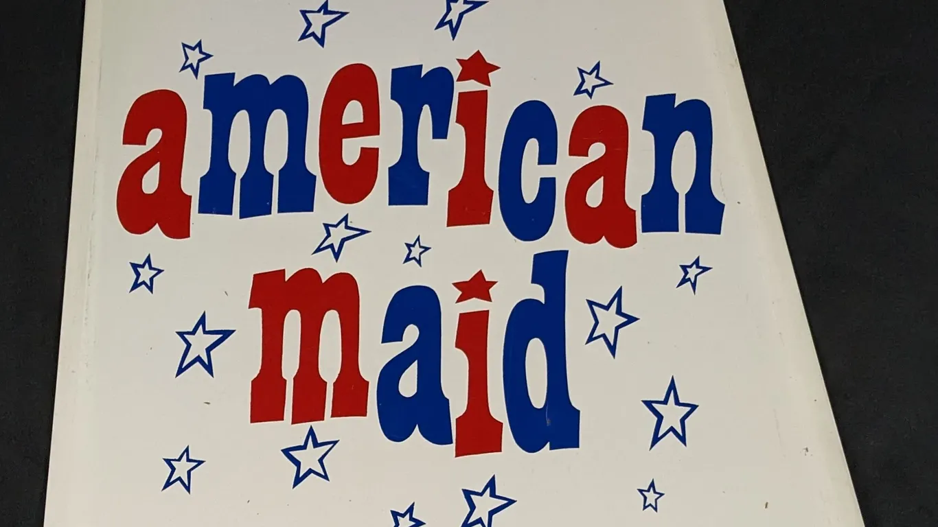1974 AUMINUM SIGN AMERICAN MAID ICE CREAM