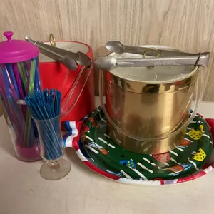 Retro Barware, Ice Buckets, Tongs & Serving Trays