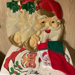 Vintage Santa Christmas Decorations & Stockings