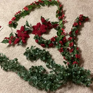 Assorted Artificial Floral Garlands & Greenery