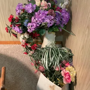Large Assortment of Artificial Flowers, Greenery & Floral Décor