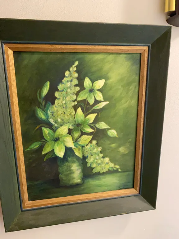 Framed Signed Floral Still Life Painting