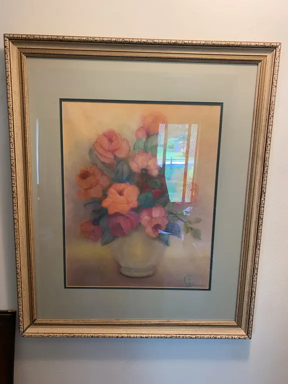 Framed Floral Still Life Artwork