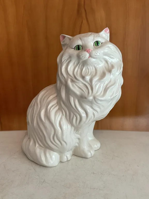 Vintage Ceramic Persian Cat Statue
