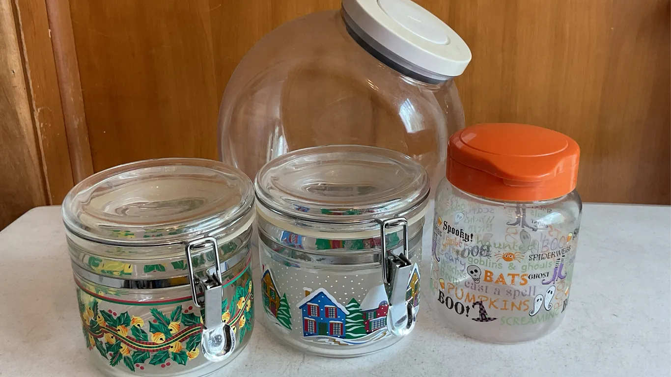 Glass Storage Jars – Holiday, Halloween & OXO
