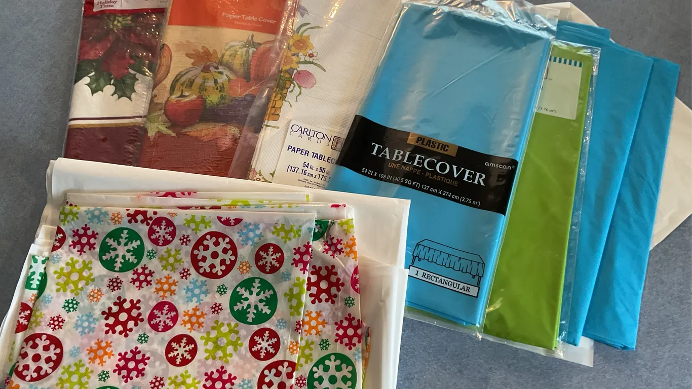 Assorted Holiday & Party Table Covers