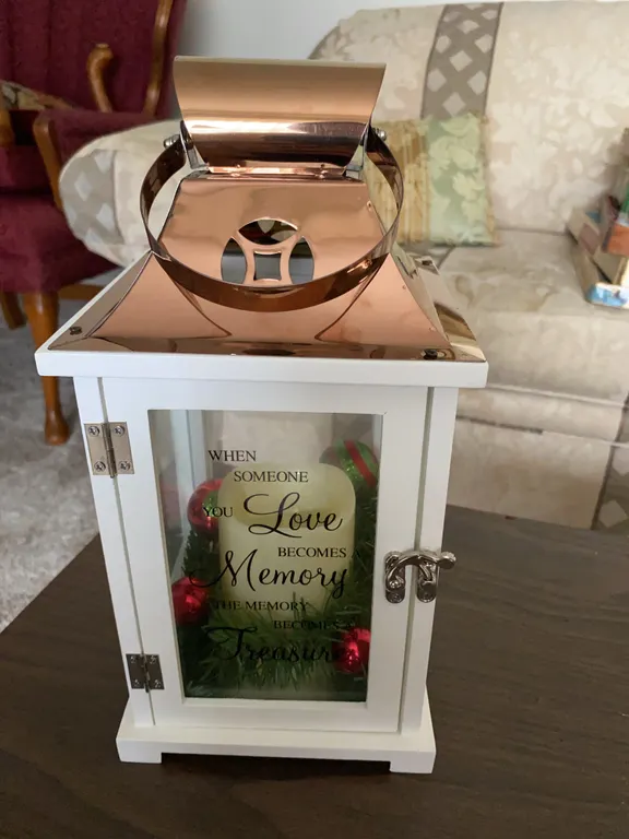 Memorial Lantern with Flameless Candle