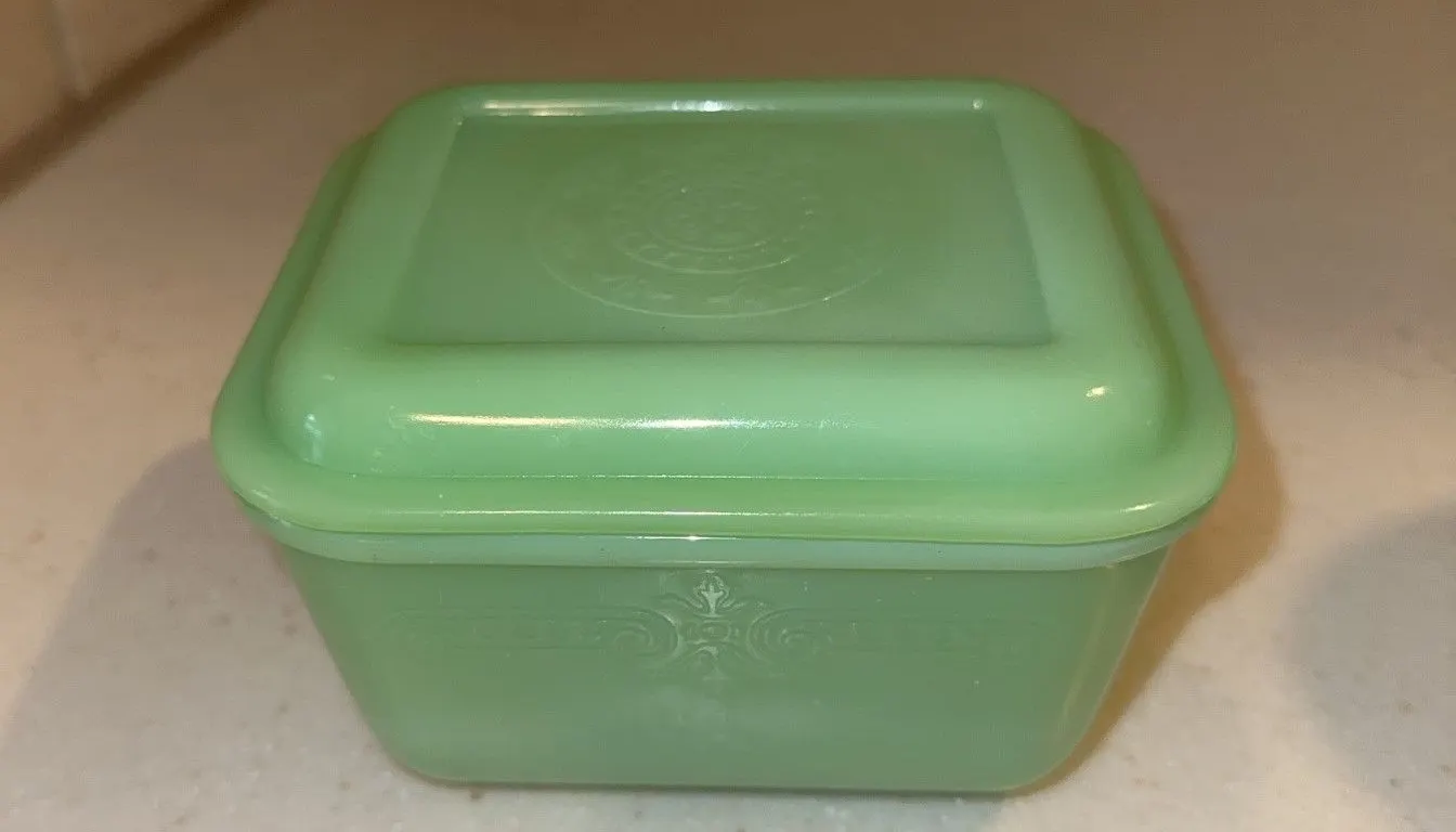 Vintage Jadeite refrigerator dish