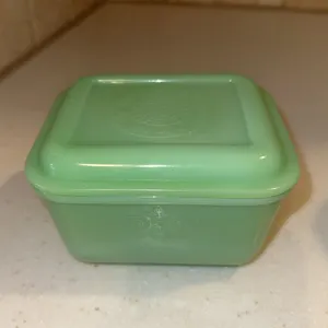 Vintage Jadeite refrigerator dish