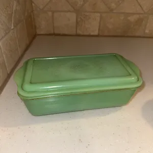 Jadeite refrigerator dish