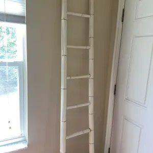 Beautiful bamboo like blanket ladder