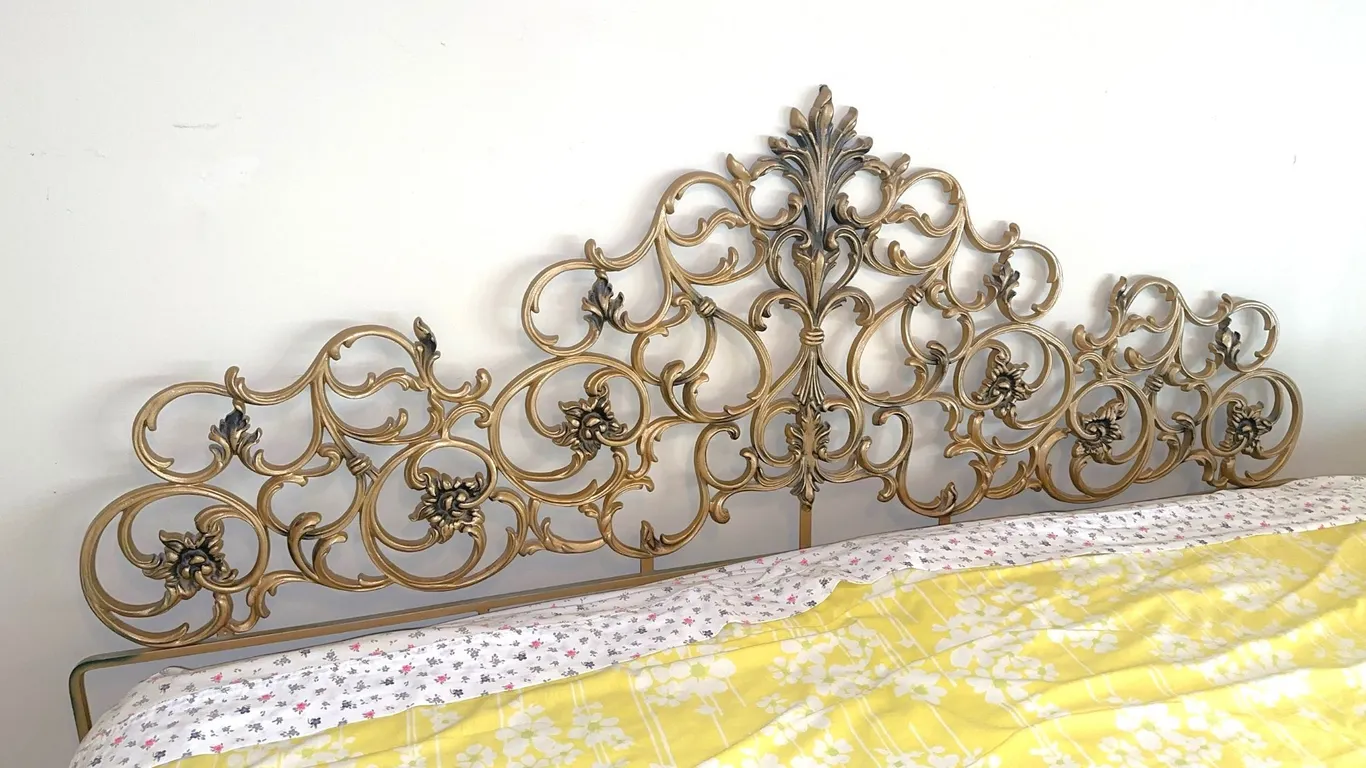 Unbelievable King headboard – metal Italian ROCOCO style