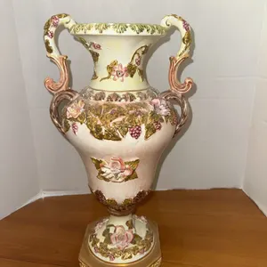 Rare ARDALT large hand painted double handled vase