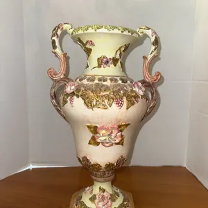 Rare ARDALT large hand painted double handled vase