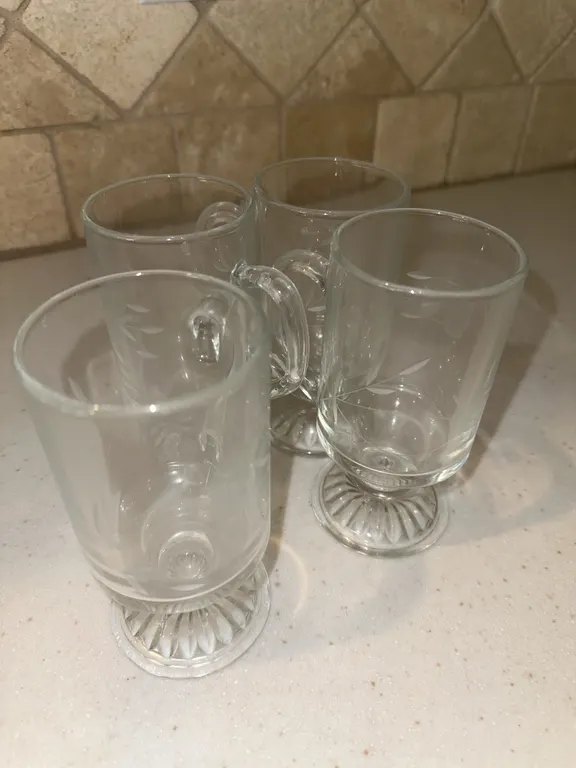 Princess House Irish coffee glass cups