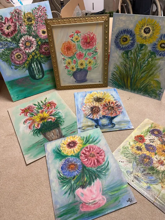 Original art - flowers