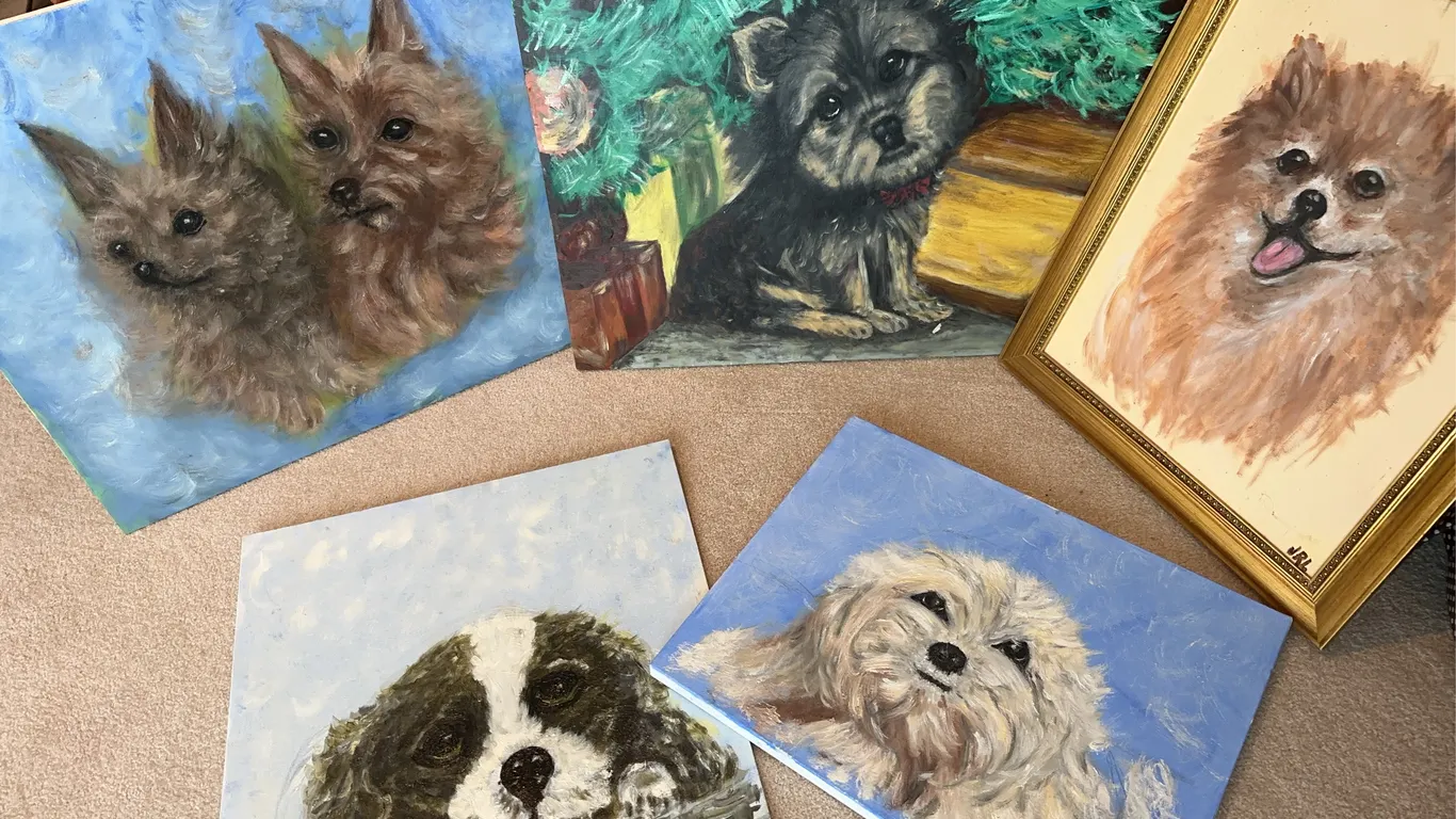 Original art - dogs