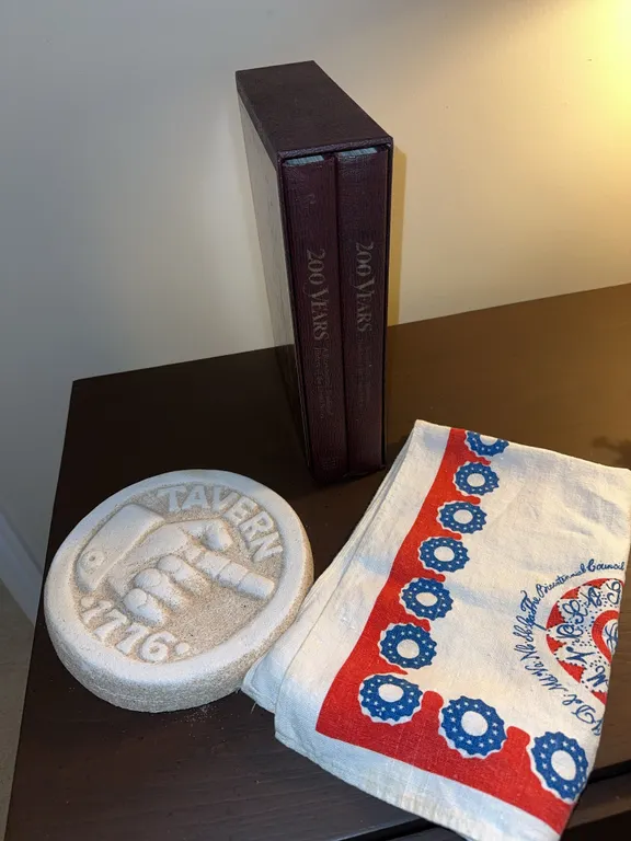 US Bicentennial books, Tavern plaque and more
