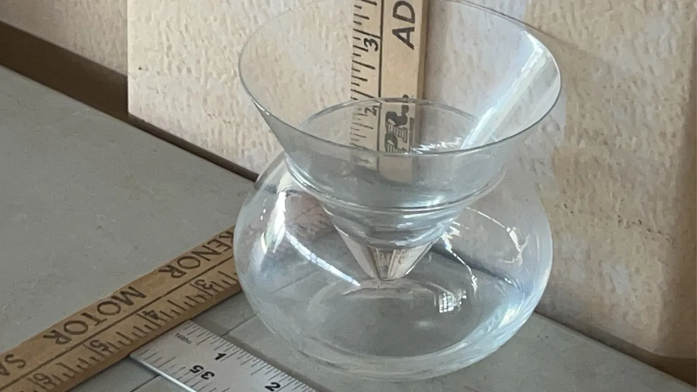 Hand Blown Glass 2 Pc Shrimp Glass