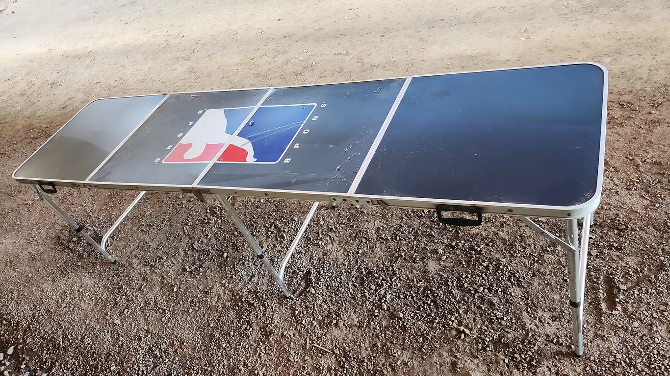 Collapsible/Portable Beer Pong Table 95.5"X23.5"X27.75"