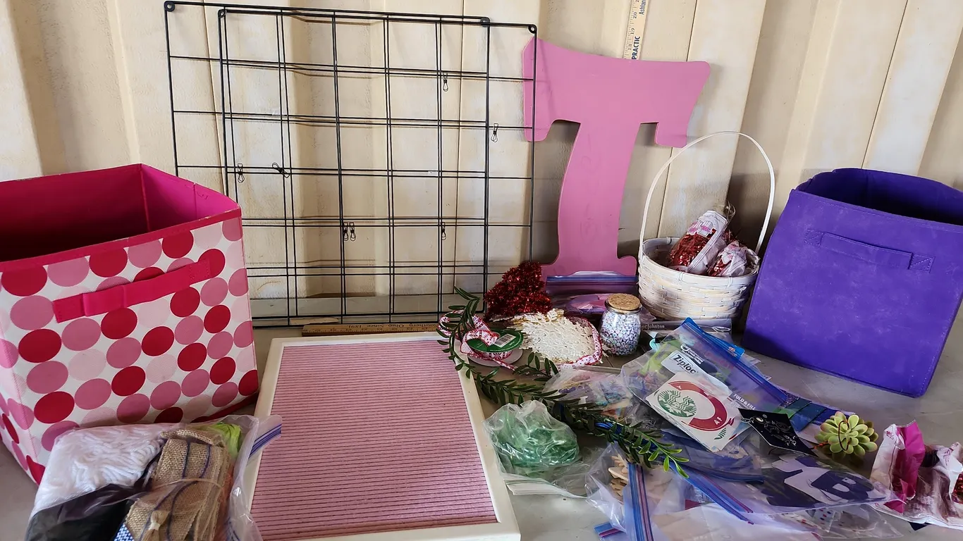 Assorted Crafting, Metal Picture Hangers, Large T, Etc.