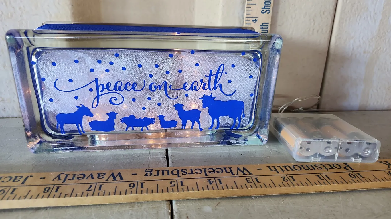 Battery Operated Glass Block, Kentucky