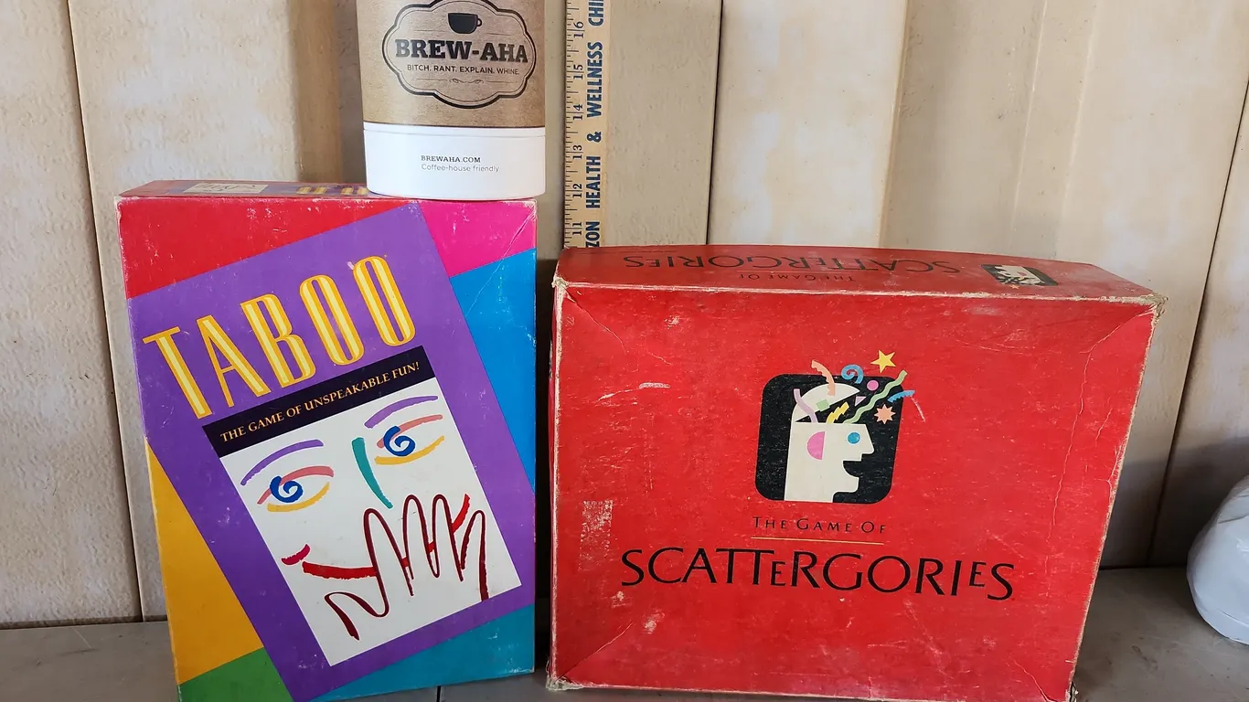 Board Games-Brew-Aha, Taboo, & Scattergories
