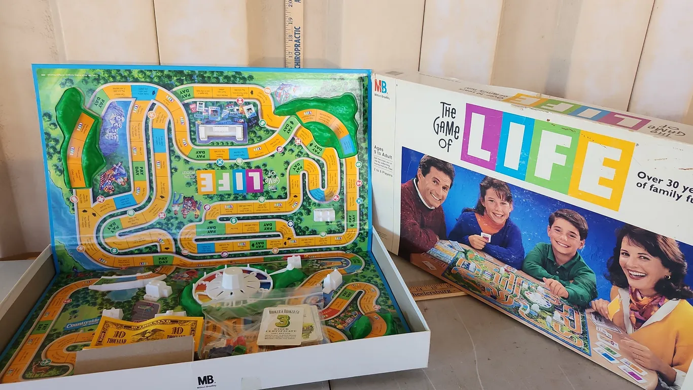 1991 The Game Of Life Board Game, Appears To Be Complete